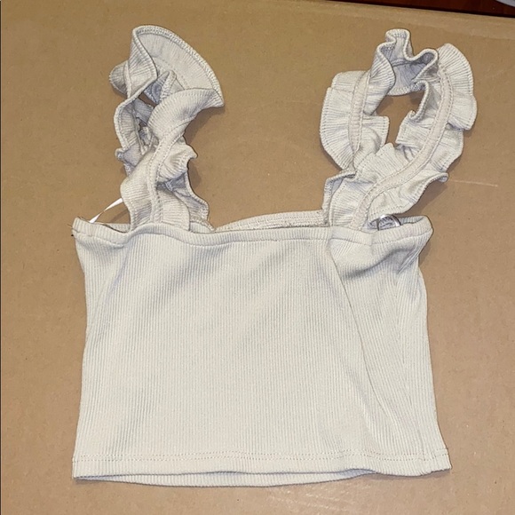 Zara Ruffle Crop Top SOLD - Picture 2 of 5